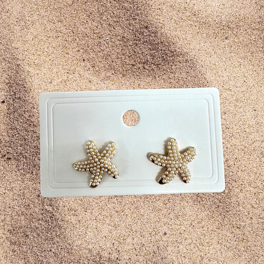 Pearly Starfish Earrings